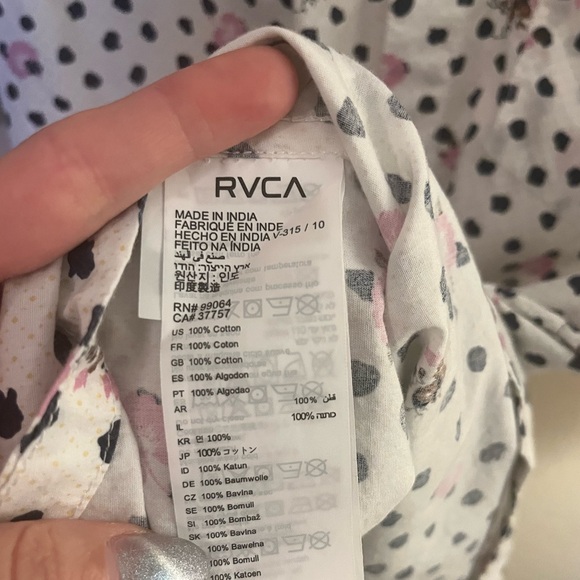 Men’s RVCA SS Button up - Picture 7 of 7